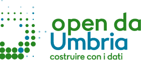 Logo di open data umbria, il portale regionale degli open data