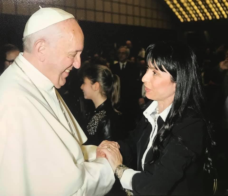 Papa Francesco e la Presidente Proietti